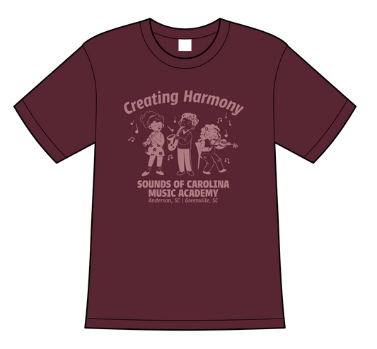 YOUTH SIZE Sounds of Carolina Short Sleeve Graphic Tee