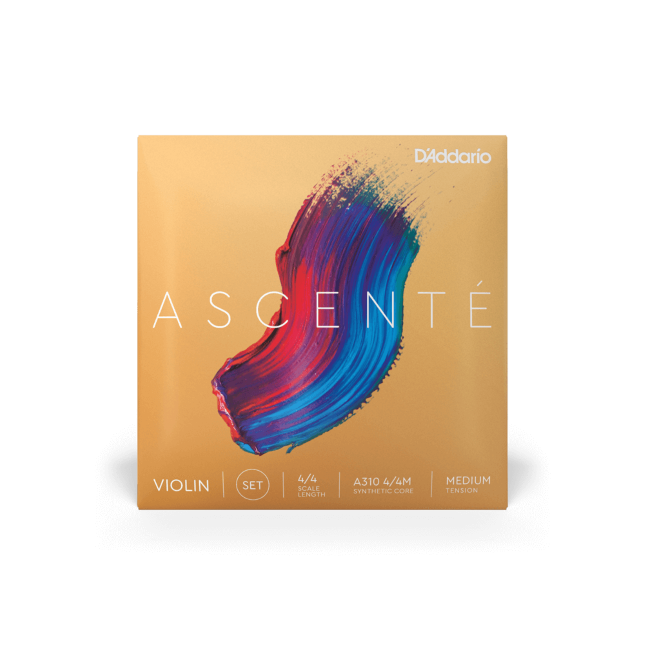 Ascenté Violin String Set, 4/4 Scale, Medium Tension