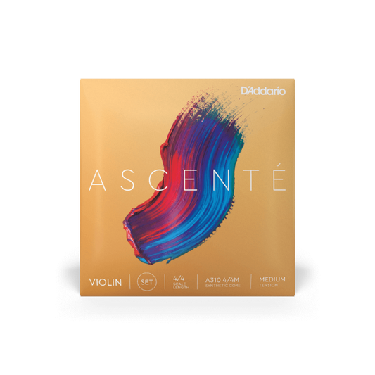 Ascenté Violin String Set, 4/4 Scale, Medium Tension